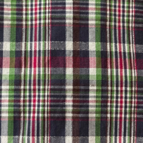 Cruel Girl Blue Green Red Plaid Button Down Long Sleeve Shirt Women's Size L - Picture 8 of 11